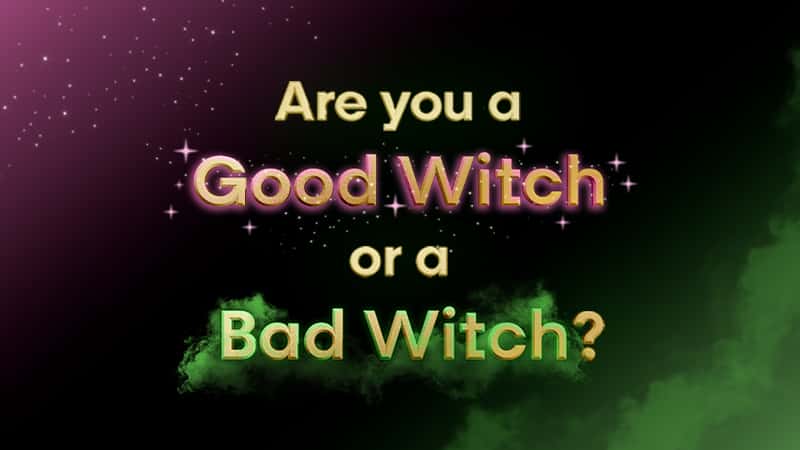Image with text - Are you a Good Witch or a Bad Witch?