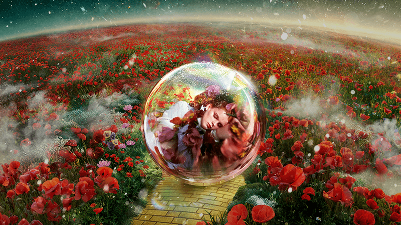 Surrender Dorothy in an hourglass